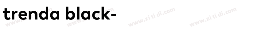 trenda black字体转换